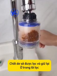 Đầu lọc nước vòi rửa chén  lọc cặn bẩn tạp chất có thể thay thế lõi lọc dễ dàng
