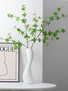 Artificial Bells-of-Ireland Green Plant Fake Flower Decorative Ornament Dining Room Beauty Salon Living Room Decorations