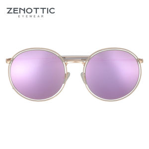ZENOTTIC New Arrivals Acetate Round Sunglasses Women Sun Glasses Driving Shade Anti-glare Goggles UV400 Protection Eyewear
