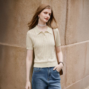 XIANGYING | Vintage Style Lightweight Polo Shirt