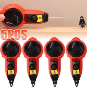 5PCS Automatic Carpentry Ink Fountain Line Marker For Woodworking Construction Scriber Ground Nylon Wire Application Tools