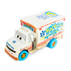Takara Tomy | Pixar Cars Dr. Damage Racing Car 1/55 Metal Die Casting Model Alloy Material Anime Figure Arvy Childrens Toys Birthday Gifts