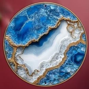 Purple Amethyst Crystal Cave Geode Wall Art Gold Edge Metal Decor Panel for Home Office Gift