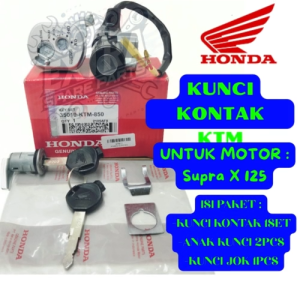 Kunci Kontak Set Honda Kode KTM untuk Motor Supra X 125 Karbu Kualitas Terbaik ORIGINAL 100% HONDA .
