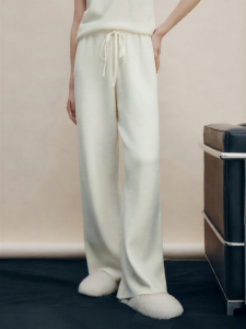 FAMANXUAN | Vintage White Straight Leg Loose Trousers