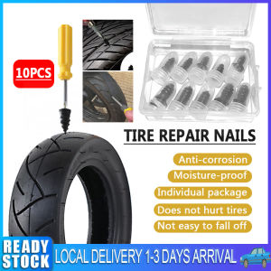 🚗  20Pcs Tire Repair Vacuum Tyre Repair Nail Rubber Puncture Repair Nail Self-tire Repair Tire Film Nail for Car Trucks Motorcycle Bike Automobile Car Tyre 轮胎修理真空补胎钉