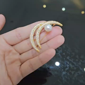 Elfindo-196 Bros Hijab Wanita Motif Half Moon Aksesoris Hijab Fashion Kekinian & Trendy