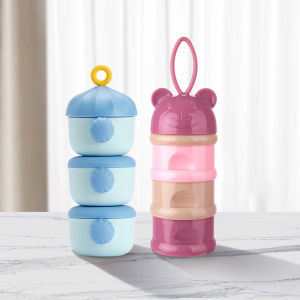 Portable Baby Formula Milk Powder Box Multi-layer Independent Mini Partitioned Storage Container Moisture-proof Sealed