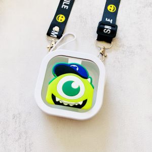 กล่องเก็บเครื่องประดับฟันแบบพกพาสำหรับเด็กและผู้ใหญ่ กล่องเก็บเครื่องขยายปากแบบสะพายข้าง สายรัดห้อยแบบพกพา