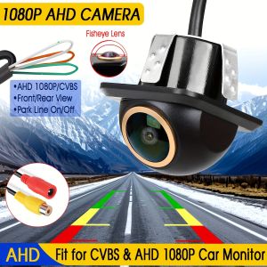 1080P AHD Rearview Camera with 170° Wide Angle Fisheye Lens- AHD/CVBS Switchable HD Rearview for Cars SUVs RVs Vans Pickups
