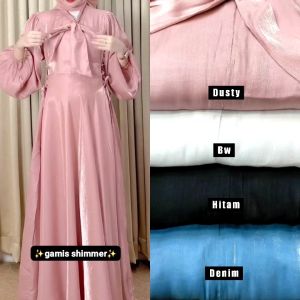 Dress Shimmer Premium tali samping Terbaru