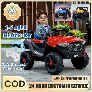 Electric Car For Kids Ride On Jeep Off-road 4 Wheel Vehicle With Remote Control Rechargeable Car With Light And Music