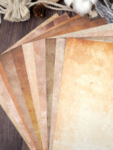 Retro Vintage Double-Sided Writing Paper 50 Sheets DIY Handmade Album Decoration Material Film Prop Business Stationery