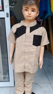 KSM Baju Muslim Setelan Koko Anak Cowok Laki-Laki Cloudbee 2-3 Tahun ACS