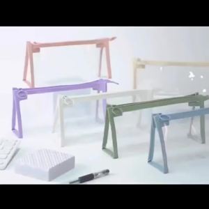 Hộp Đựng Bút Chì Hình Tam Giác Trong Suốt Dung Tích Lớn Túi Đựng Mỹ Phẩm Kawaii Túi Đựng Bút Đơn Giản Dành Cho Đồ Dùng Văn Phòng Phẩm Trường Học