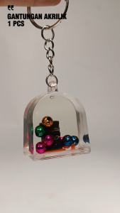 GANTUNGAN KUNCI KABAH AKRILIK 3D SOUVENIR OLEH OLEH HAJI UMROH 1pcs