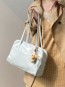 Spring Summer Large Capacity Commuter Womens Tote Bag Single Shoulder Handheld 2025 Trendy Design Handbag Fresh Style