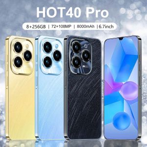 Hot40 Pro NEW 4G/5G Smartphone 6.7inch Ultra-Clear Full-Screen Mobile Phone Memory 8GB RAM+256GB ROM Battery 8000Mah