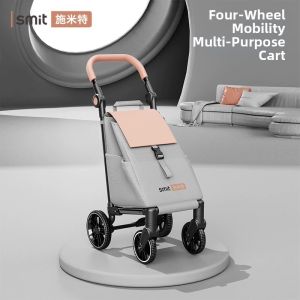 ENJOY | Portable Lightweight Foldable Shopping Cart Silent Omnidirectional Wheels
