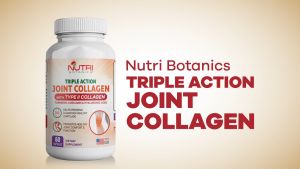 TWIN PACK - Nutri Botanics Joint Collagen Type II + Turmeric Curcumin - Knee Joint Pain Relief Supplement Collagen Peptides