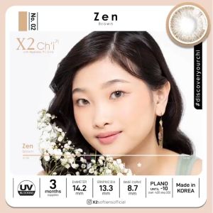 X2 Chi Vol I Zen (Brown) Monthly Softlens Warna