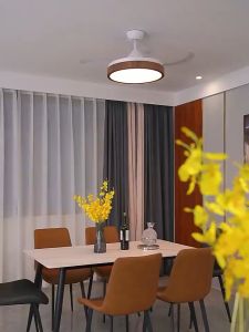 Gogeous Ceiling fan with light modern 3 color 42 inch ceiling fan with led light chandelier with fan nordic ceiling fan with remote control fan light ceiling fan for living room dinning room bedroom