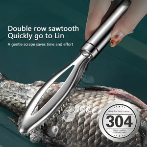 Fish Scaler Brush Fish Scaler Remover Stainless Steel Sawtooth Easily Remove Fish Scales Tool