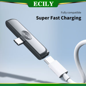 ECILY T Shaped Type C Adapter Mobile Game Handle Fast Charging Converter for Xiaomi Samsung Earphone Extension Adapter Audio Connector