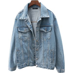 ZISUO | Áo Khoác Jeans Form Rộng Mùa Xuân
