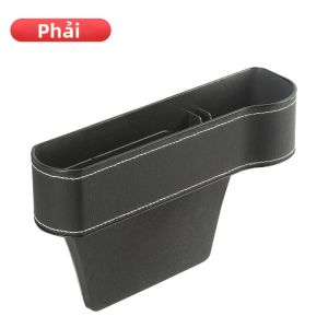 Hộp Đựng Đồ Đa Năng Cho Khe Ghế Ô Tô Bằng Da Có Giá Để Cốc Và Ngăn Đựng Điện Thoại Phụ Kiện Nội Thất Ô Tô