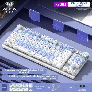 AULA | Wireless 3-Mode Mechanical Keyboard for Gaming and Office