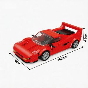 Knew Built Sports Rally Car Building Blocks: DIY STEM Racing Vehicle Set Durable Brick Toys Perfect Creative Gift for Adults