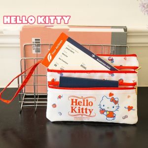 Sanrio | Sanrio Characters Daily Travel Document Storage Bag Convenient Multi-level Classification For Receipts Passports Air Tickets