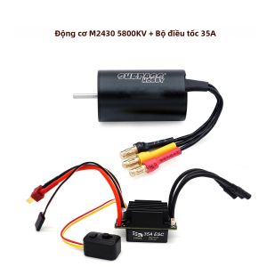 SURPASS HOBBY | Combo Động Cơ Không Chổi Than SURPASS HOBBY 45A 35A Dành Cho Xe Tải RC Xe Quái Vật Traxxas HSP Wltoys 1/12 1/16 1/18 Tương Thích Với M2430/2435/2440/2838/2845