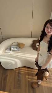 Áo sơ mi cổ bẻ tay hến gân sọc xếp ly đối xứng thắt dây eo thanh lịch