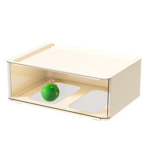 Desktop Organizer Drawer Style Transparent Storage Box Office Desk Supplies Arrangement Creative Durable PET Material