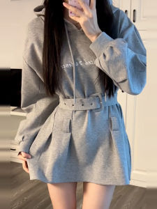 Homecore | Drawstring Waist Hoodie Dress