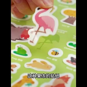 Jelly Sticker Book For Kids Reusable Quiet Book Anti-water Childrens Montessori Toys Girls DIY Kits