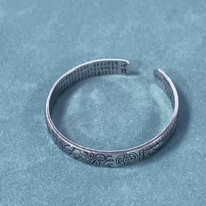 Piyao Bracelet Lucky Charm PiXiu With Money Coin Amulet Vintage Silver Bracelet For Men and Women