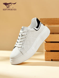 Septwolves Mens Casual Shoes Business Casual Heightening McQueen Style Lightweight Luxury Board Shoes Autumn New Arrival