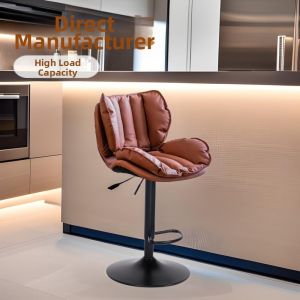 Luxurious Adjustable Stainless Steel Bar Stool