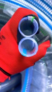 New material PVC wire hose Transparent thickened spiral plastic hose/corrosion resistant/high temperature resistant silicone lining/Industrial durability /3/4 inch 1 inch