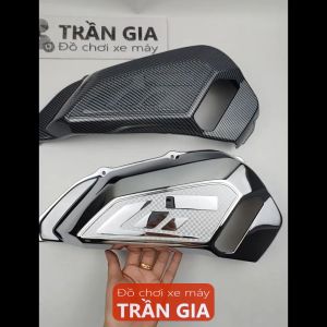 Ốp bầu gió xe SH nam năm 2017-2018-2019 bản 125i 150i xi inox carbon chụp pô e Sh Việt 125 150