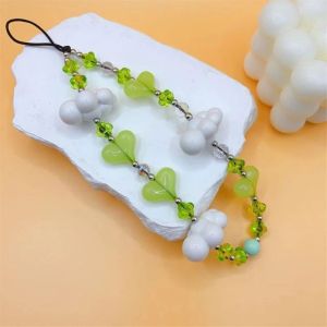 Gantungan hp manik awan love | Phone strap ala korea manik premium | Tali hp lucu