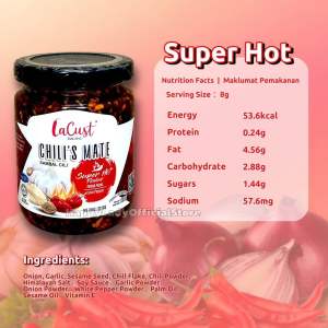 LaCust ChiliS Mate 200g (Sambal Cili) Product of Malaysia