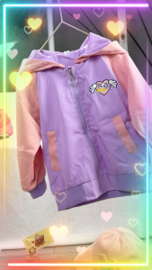 [HỎA TỐC] Áo khoác chống nắng cho bé gái 8-24Kg 2 lớp mũ trùm đầu họa tiết thêu mèo phối đôi cánh dễ thương Urombaby