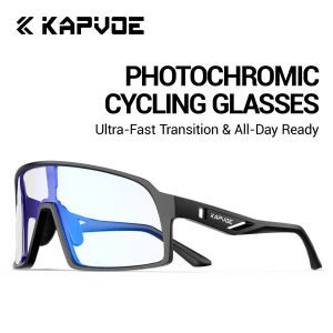 kapvoe | KAPVOE Photochromic Sunglasses Hiking Cycling Driving Camping Climbing Glasses Outdoor Sports Sunglasses Windproof UV Protective