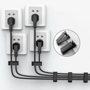 【Free Shipping】Self Adhesive Wire Organisers Fasteners Cable Management Clip Multipurpose Fixed Wall Desk Surface Holder Snap On Network