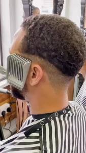 JeDa หวีตัดผมผู้ชาย เอาไว้รองทรง ตําแหน่งโค้ง แบบพกพา เฉพาะร้านตัดผม Barber Combs