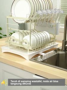 Rak Piring Dapur Stainless Steel: Rak Peniris & Pengering Piring